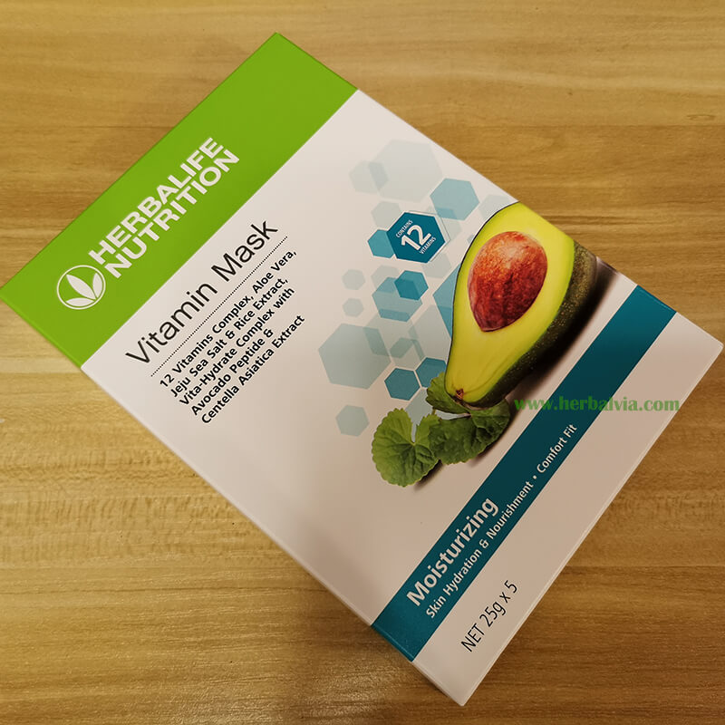 維他命保濕面膜Vitamin Mask Moisturizing 一盒5塊_外在營養護膚產品_